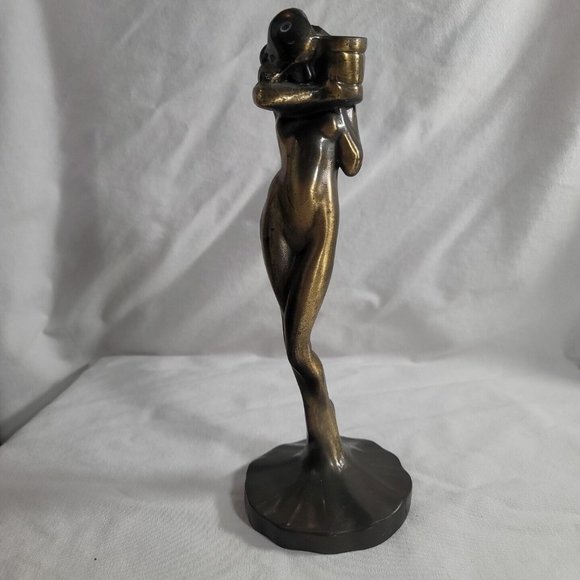 Sarsaparilla #175 Art Deco of Frankart Bronze Candle Stick 1984 - Picture 1 of 10